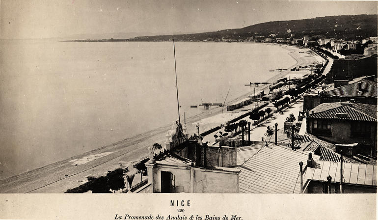 La Promenade des Anglais à Nice, vers 1880
